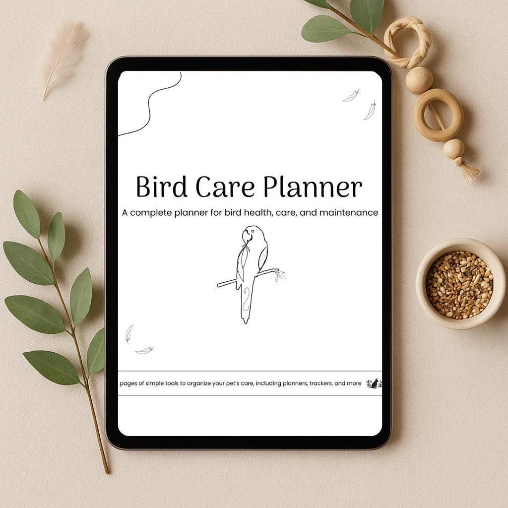 Bird Care Planner printer-friendly printable pages