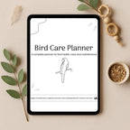 Bird Care Planner printer-friendly printable pages