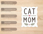 Alternate view of the Cat Mom Handwritten Sticker