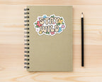 Alternate view of the Stay Wild Retro Wildflower Sticker