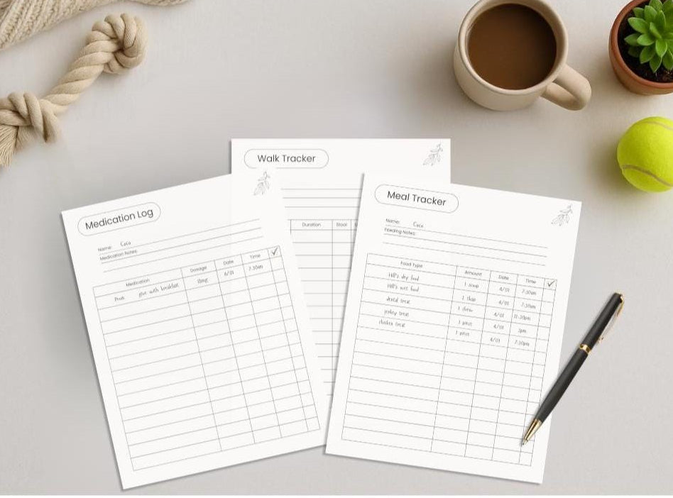 All-Pet Care Planner printer-friendly printable pages