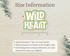 Alternate view of the Wild at Heart Retro Sticker