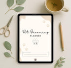 Preview of pages included in the Pet Grooming Business Planner, Digital