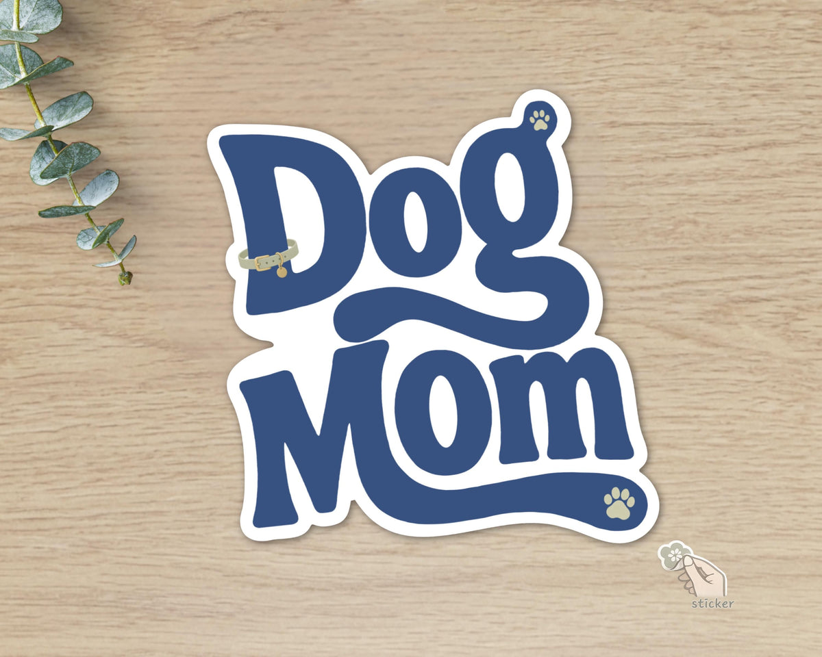 Dog Mom Retro Sticker
