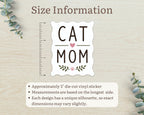 Alternate view of the Cat Mom Handwritten Sticker