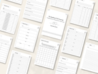 Preview of pages included in the Pet Quality of Life Journal, Expanded Edition