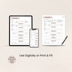 How to use the Cat Care Planner digital download