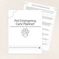 Pet Emergency Care Planner