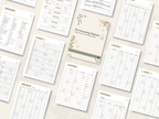 Preview of pages included in the Pet Grooming Business Planner, Full Color