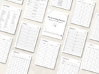 Preview of pages included in the Pet Grooming Business Planner, Printer-Friendly