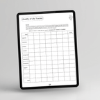 Pet Quality of Life Tracker, Mini Edition displayed on a tablet