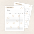 Meal tracker page included in the Pet Care Daily Tracker, Mini Edition, Full Color