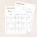 Medication tracker page included in the Pet Medication Planner & Tracker, Full Color