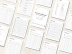 Preview of pages included in the Pet Care Planner, Printer-Friendly