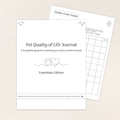 Pet Quality of Life Journal, Essentials Edition