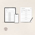 Preview of pages included in the Pet Quality of Life Journal, Essentials Edition