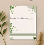 Preview of pages included in the Reptile Care Planner, Full Color