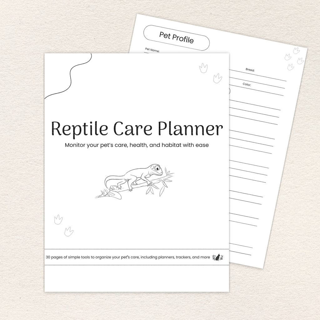 Reptile Care Planner, Printer-Friendly