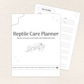 Reptile Care Planner, Printer-Friendly