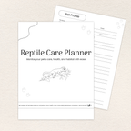 Reptile Care Planner, Printer-Friendly