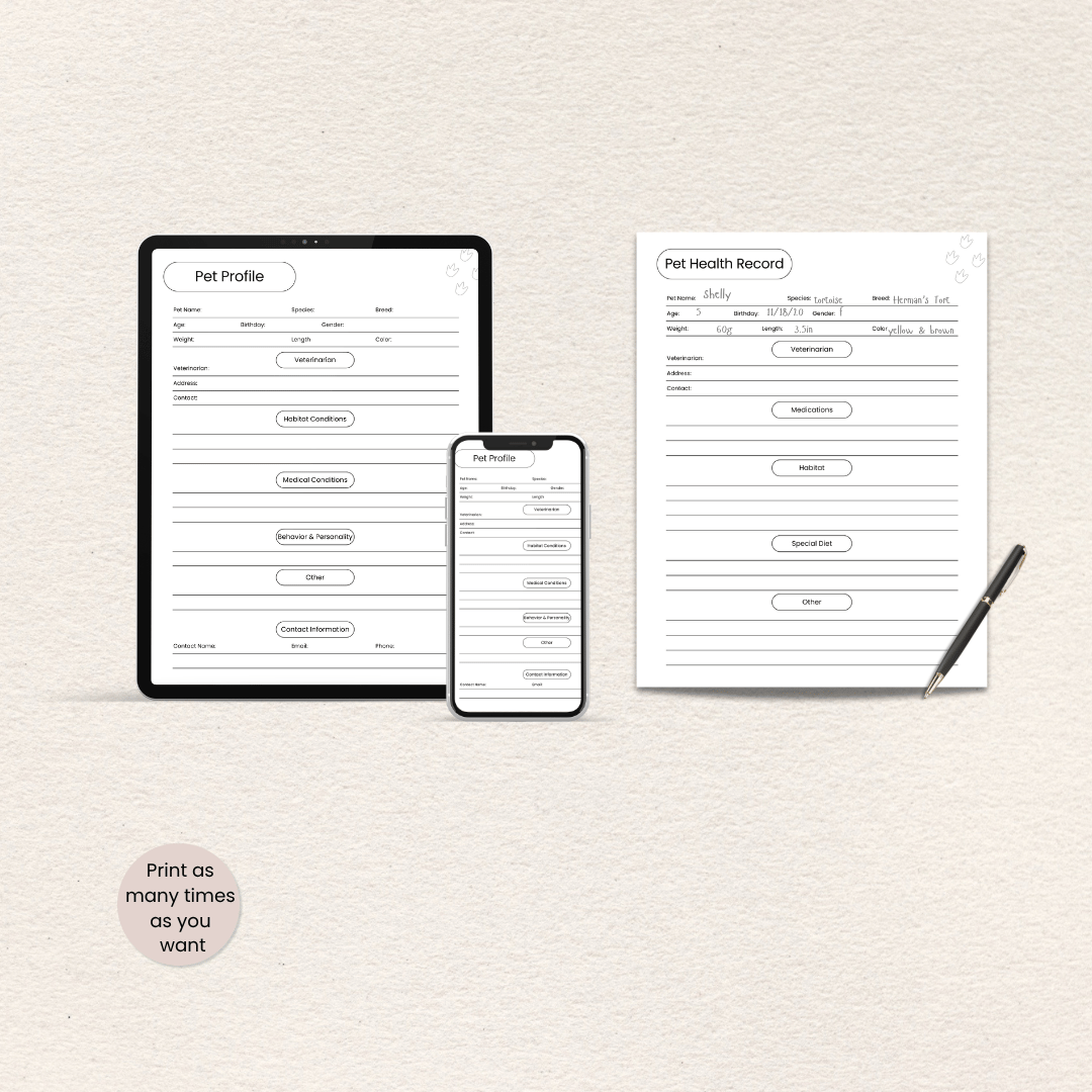 How to use the Reptile Care Planner, Printer-Friendly