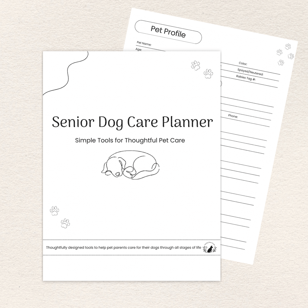 Senior Dog Care Planner, Printer-Friendly