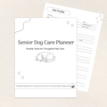 Senior Dog Care Planner, Printer-Friendly