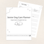 Senior Dog Care Planner, Printer-Friendly