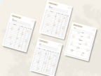 Preview of pages included in the Pet Care Daily Tracker, Mini Edition, Full Color