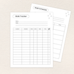 Walk tracker page included in the Dog Walk & Potty Tracker, Printer-Friendly