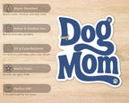 Alternate view of the Dog Mom Retro Sticker