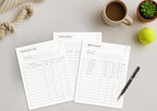 Preview of pages included in the Pet Care Planner, Printer-Friendly