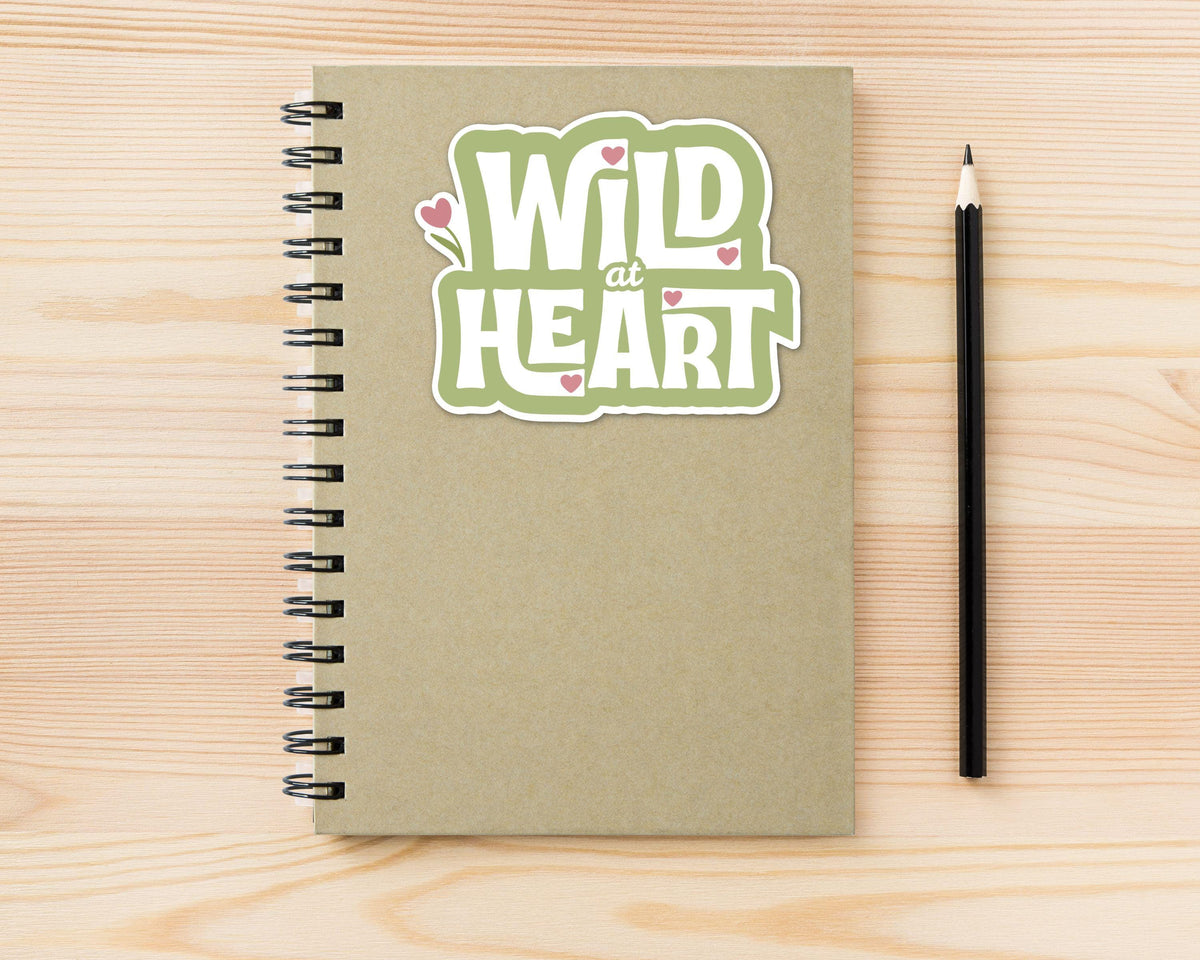Alternate view of the Wild at Heart Retro Sticker