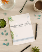 Preview of pages included in the Fish Care Planner, Full Color