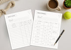 Preview of pages included in the Pet Meal Planner & Feeding Tracker, Printer-Friendly