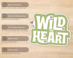Alternate view of the Wild at Heart Retro Sticker