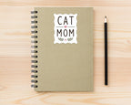 Alternate view of the Cat Mom Handwritten Sticker