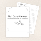Fish Care Planner, Printer-Friendly printable PDF preview