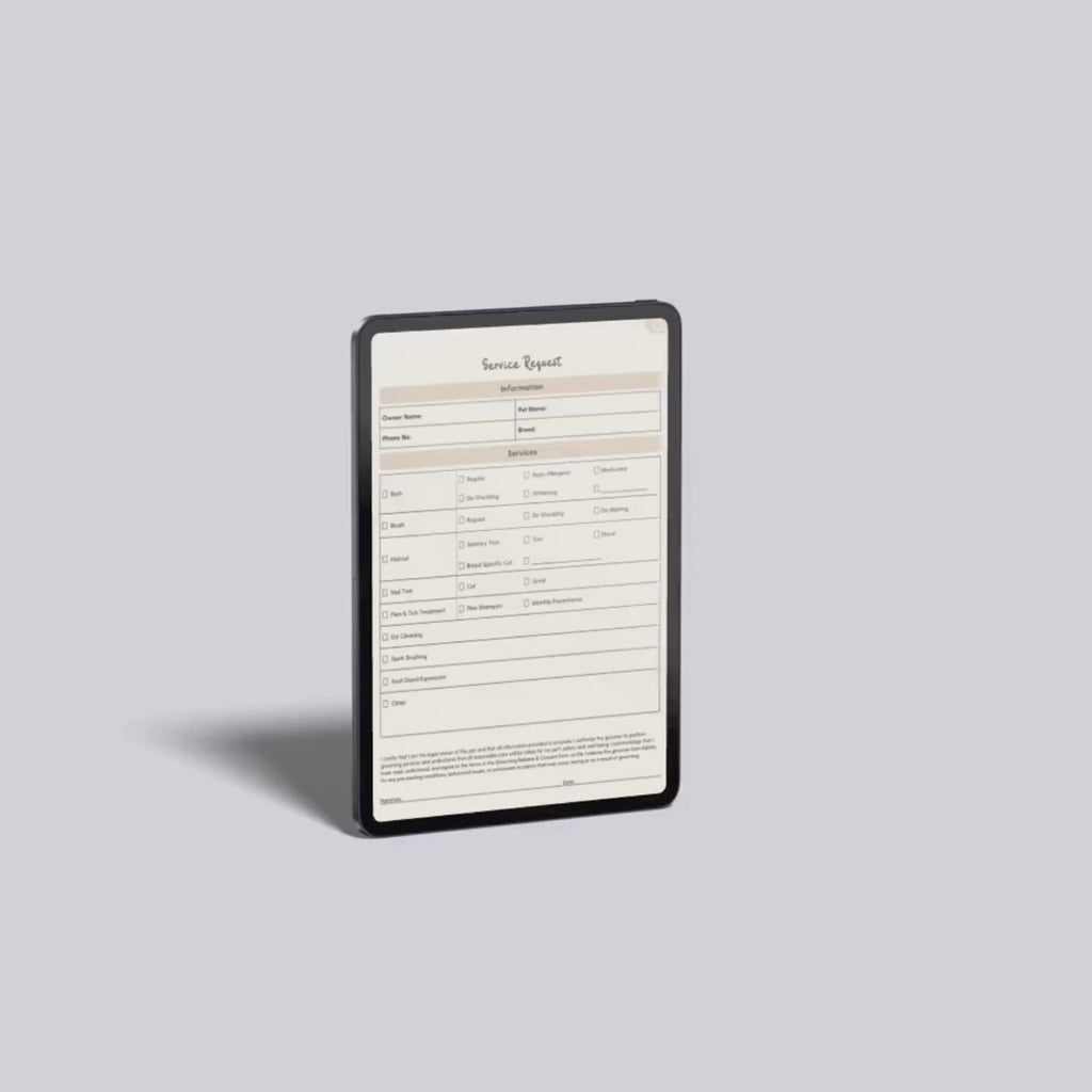 Pet Grooming Business Planner, Digital
