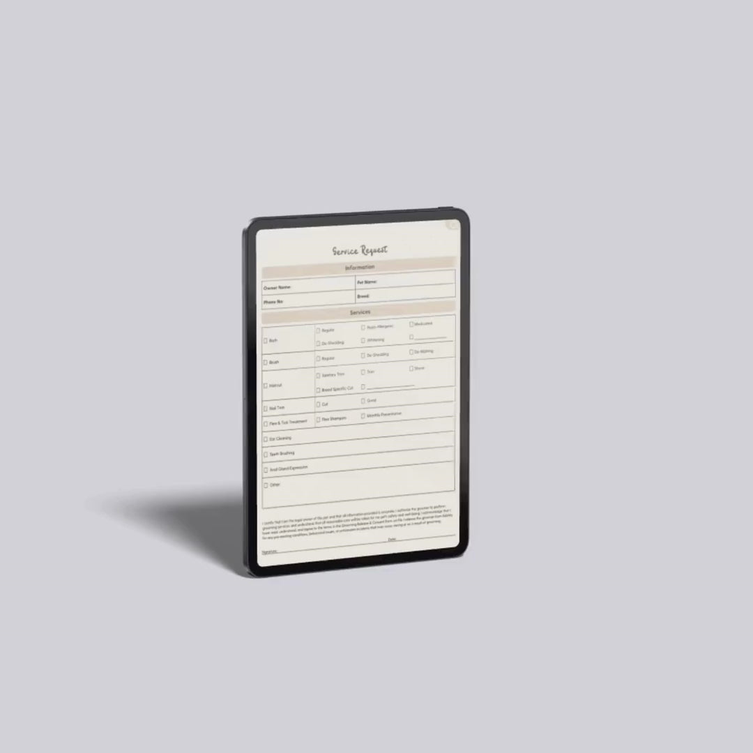 Pet Grooming Business Planner, Digital