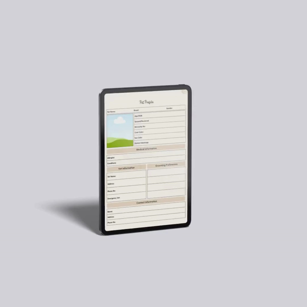 Pet Care Planner, Digital